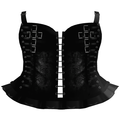 gothic black flowy pierced emo lace dress