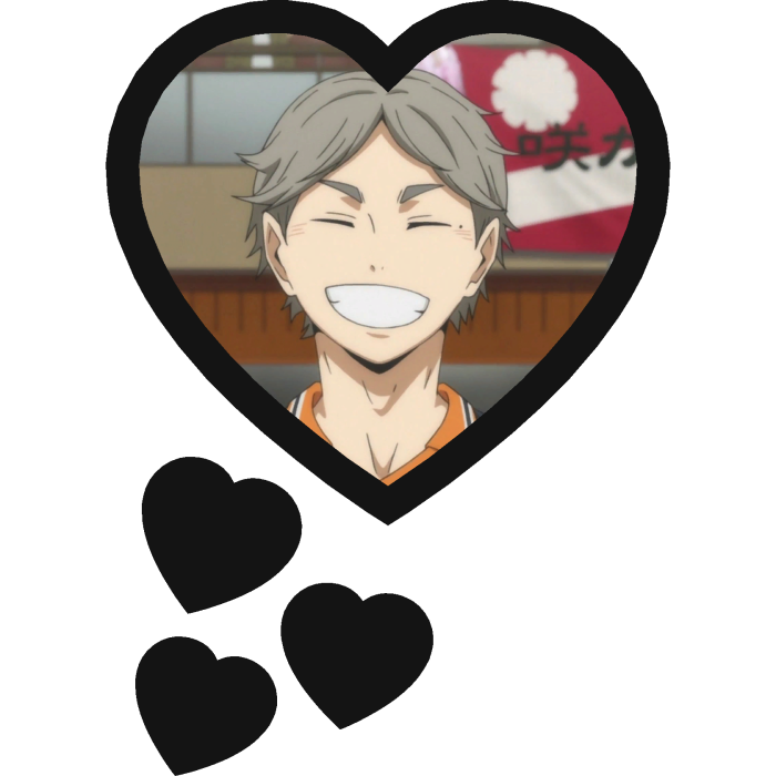 Koshi Sugawara Thinking Hearts Haikyuu
