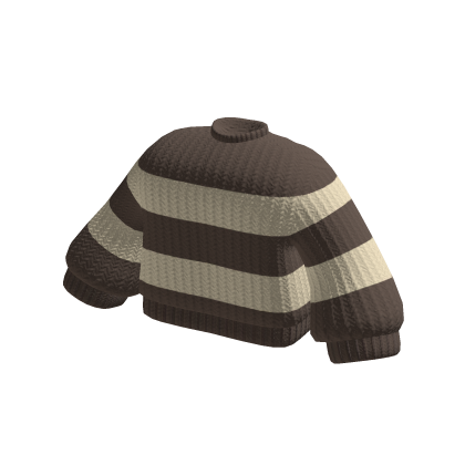 Brown Beige Striped Sweater