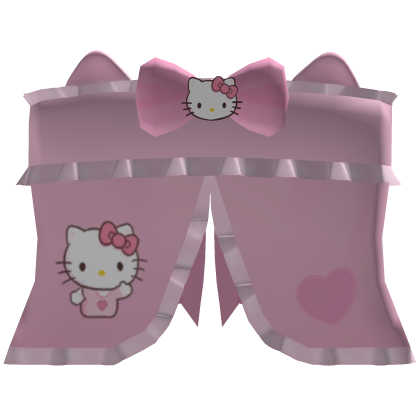 Pink Hello Kitty Bow Ruffle Dress Roblox item