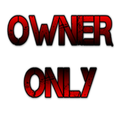 Owner only red Roblox decal