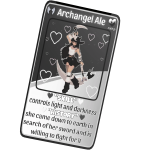 Archangel Card Black And White