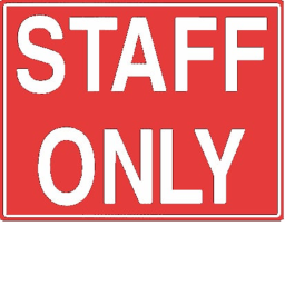 only for staff