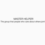 Master Helper