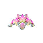Enchanted Mermaid Tiara in Yellow & Pink