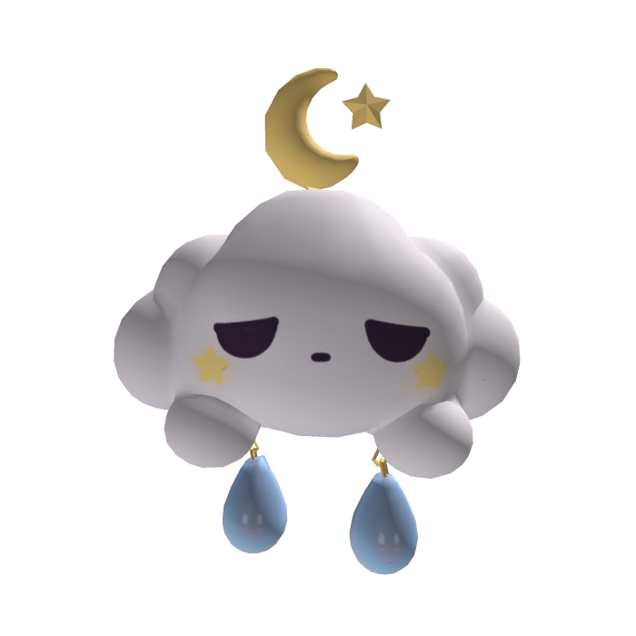Cute cloud on the shoulder