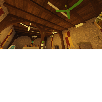 Ceiling Fans in a Castle