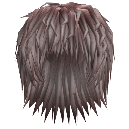 realistic spikey messy emo faded red hair