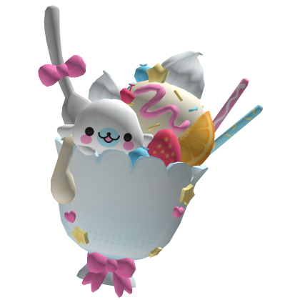 Cute Decora Seal Ice Cream Parfait Hat
