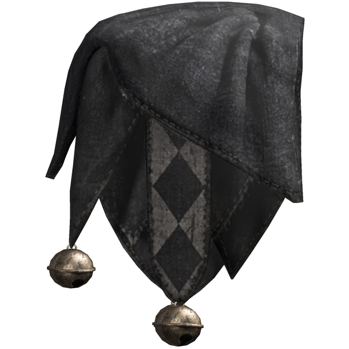 RIGHT Black Jester Shoulder Scarf