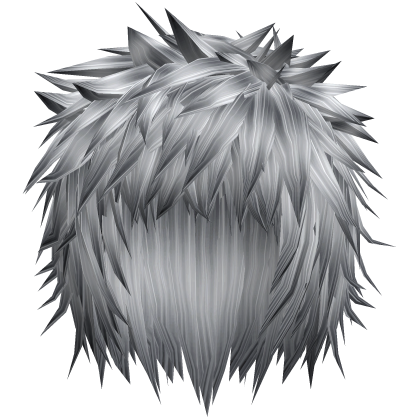 Silver Grey Scene Messy Spiky Emo Boy Hair