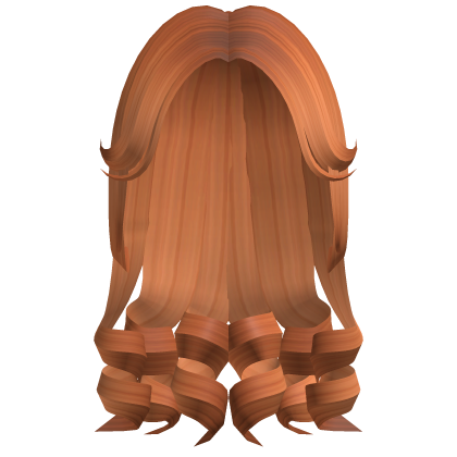 Orange Cute Curly Hair Roblox item