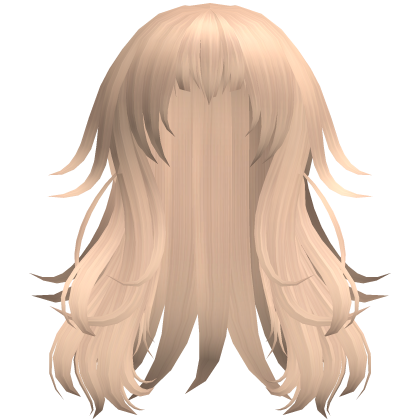 Anime Messy Long Hair w/ Spiky Ends (Blonde)