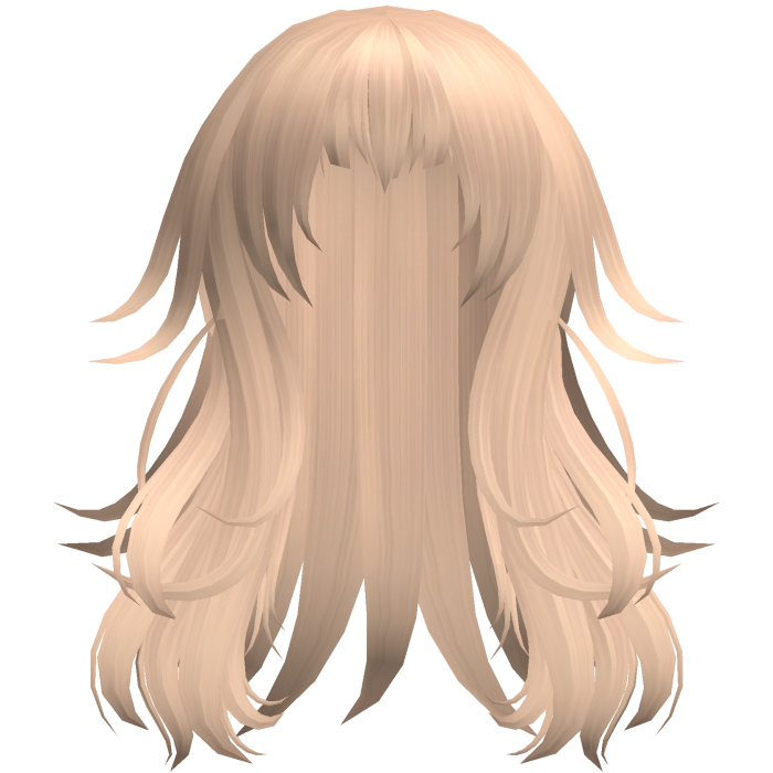 Anime Messy Long Hair w/ Spiky Ends (Blonde)
