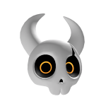 Skull head (Yellow)