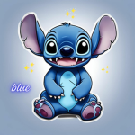 blue cute kawaii