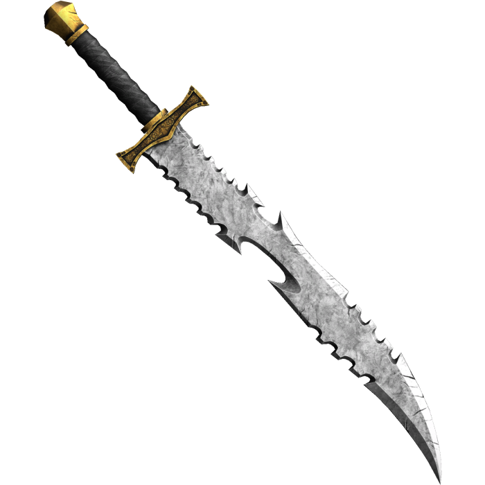 Gold Medieval Knight Sword (Back)