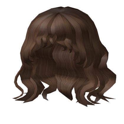 Curly Hair & Bangs in Brown Roblox item