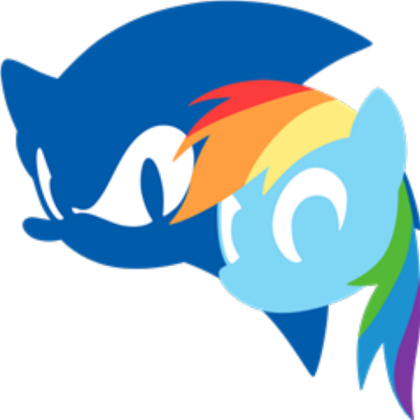 Sonic and Rainbow Dash Symbols Roblox decal