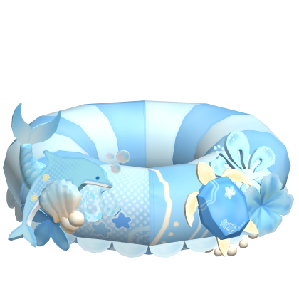 ♡ Summer Tropical Mermaid Floatie Blue thumbnail