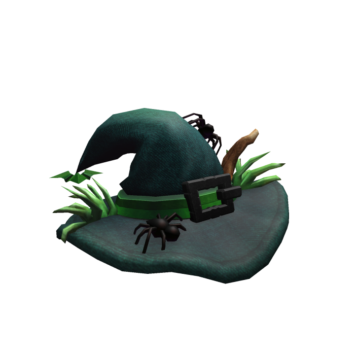 Teal Spider Witch Hat