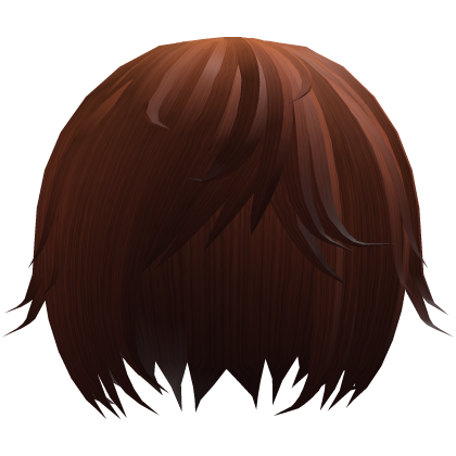 (×_×) faded orange emo anime wavy hair w tufts  Roblox item