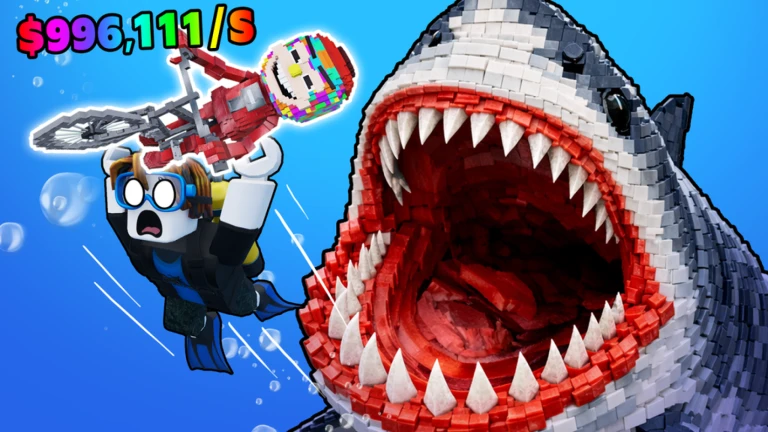 Brainrotのために深淵のサメから脱出する[HUGE UPD]