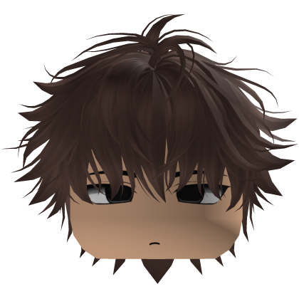 Cute Y2K emo brown hair