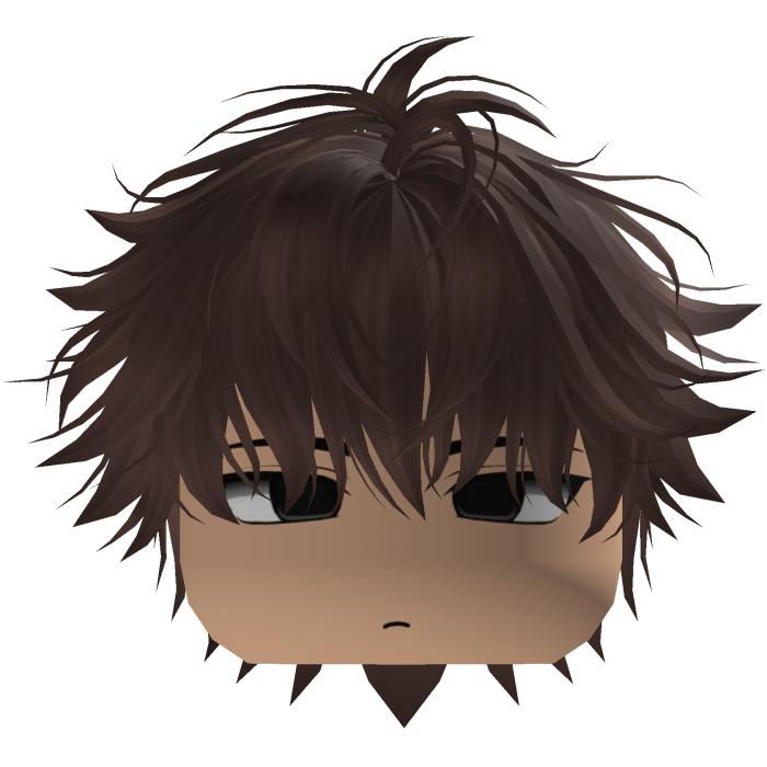 Cute Y2K emo brown hair