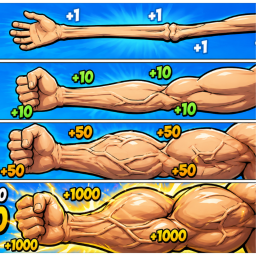 [💪] +1 Strength Per Step!
