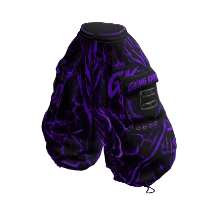 PANTS PUNK BAGGY PURPLE