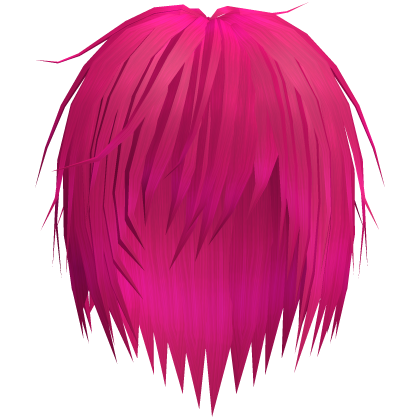 Hot Pink Vkei Messy Emo Punk Hair