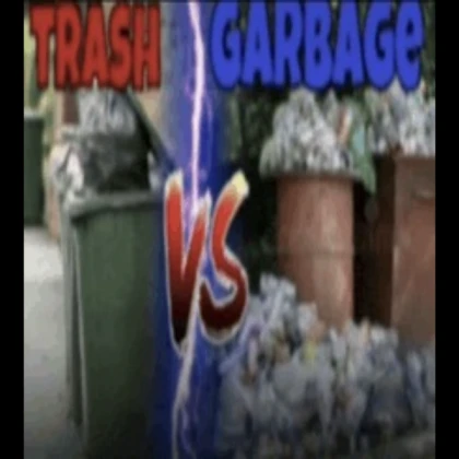 Trash VS Garbage funny reaction gif/pic meme