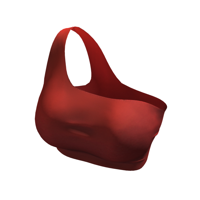 ʚ♡ɞ SImple Red Asym Tube Top
