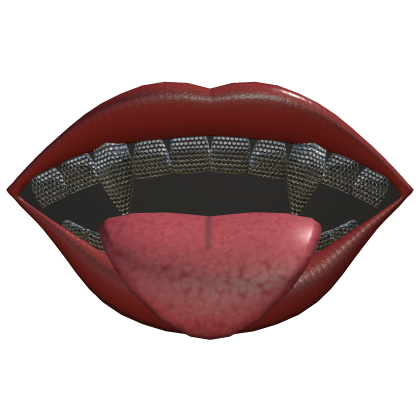Diamond vampire teeth w/ tongue