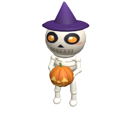 Spooky Season Skeleton Shoulder Buddy - Halloween Roblox item