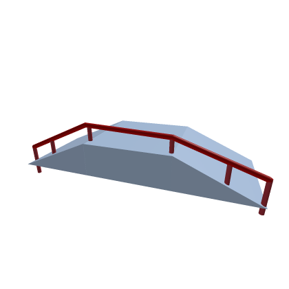 Smooth plastic skate park obstacle