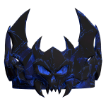 Crown of The Sketched Blue Royal Skull