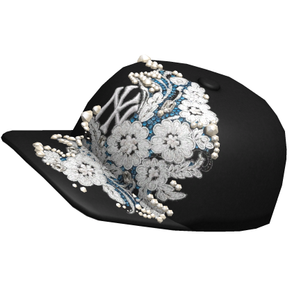 Tilted NY Pearls Cap Drip Black Roblox item
