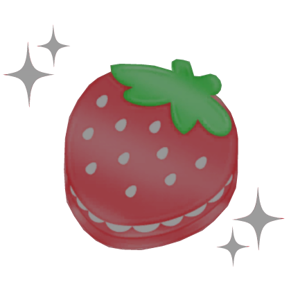. 自信 ♡ cute clip strabwerry red