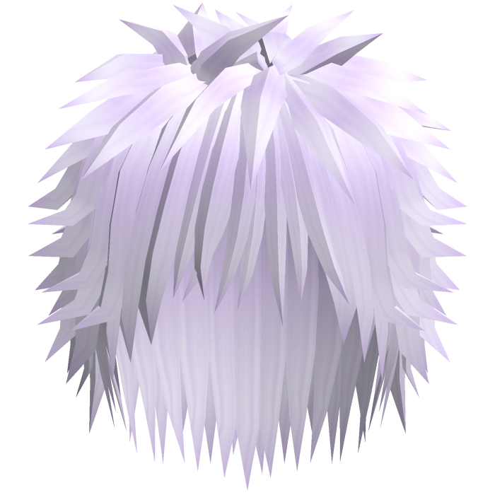 spiky messy emo hair in purple