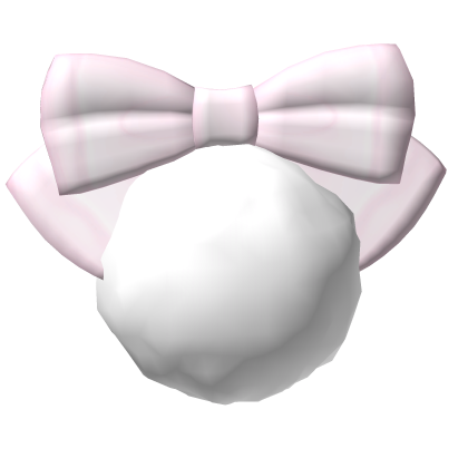 kawaii bunny tail pink bow