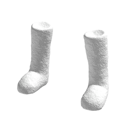 White Fuzzy Boots thumbnail