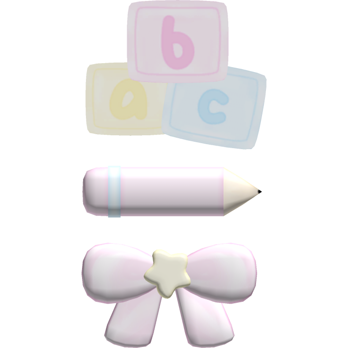 𖹭◞ mi pastel cutie rainbow nursery abcs clip ◟ ᰔ