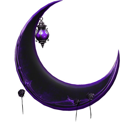 Goth Crimson Moon w/ Rose Lanterns