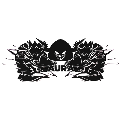 Cartoony White Hood Aura Dragon Wings Combo