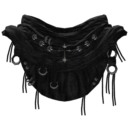 emo distressed grunge scarf