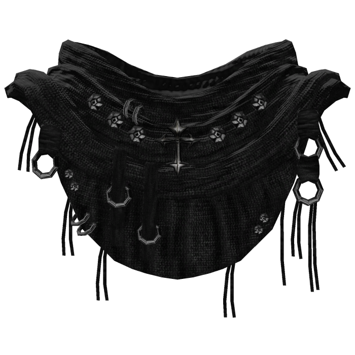 emo distressed grunge scarf