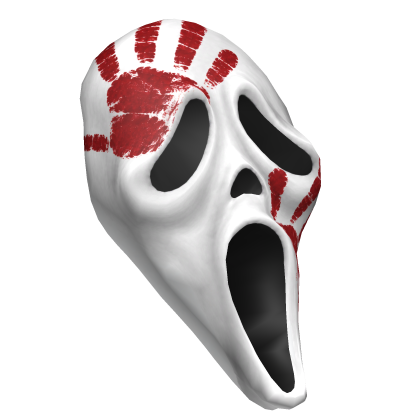 Screaming Ghostface Mask Paint (Right Side)