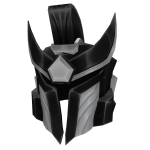 Black and Silver Sentinel Helmet
